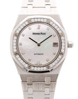 Audemars Piguet - Audemars Piguet White Gold Royal Oak Watch Ref. 14813 with Mother of Pearl Dial (New Arrival) - The Keystone Watches