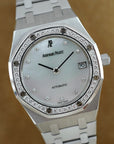 Audemars Piguet - Audemars Piguet White Gold Royal Oak Watch Ref. 14813 with Mother of Pearl Dial (New Arrival) - The Keystone Watches