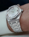Audemars Piguet - Audemars Piguet White Gold Royal Oak Watch Ref. 14813 with Mother of Pearl Dial (New Arrival) - The Keystone Watches