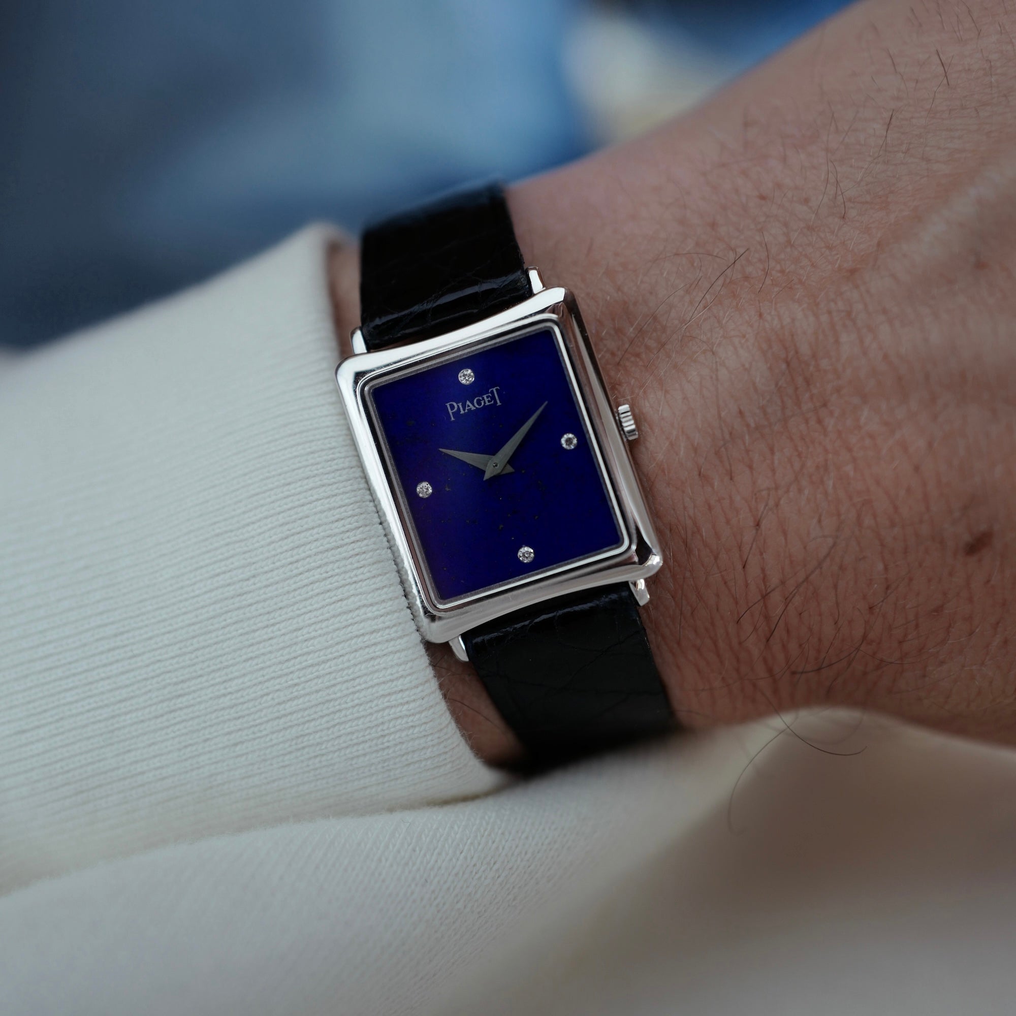 Piaget - Piaget White Gold Watch Ref. 9254 with Lapis Lazuli Dial - The Keystone Watches