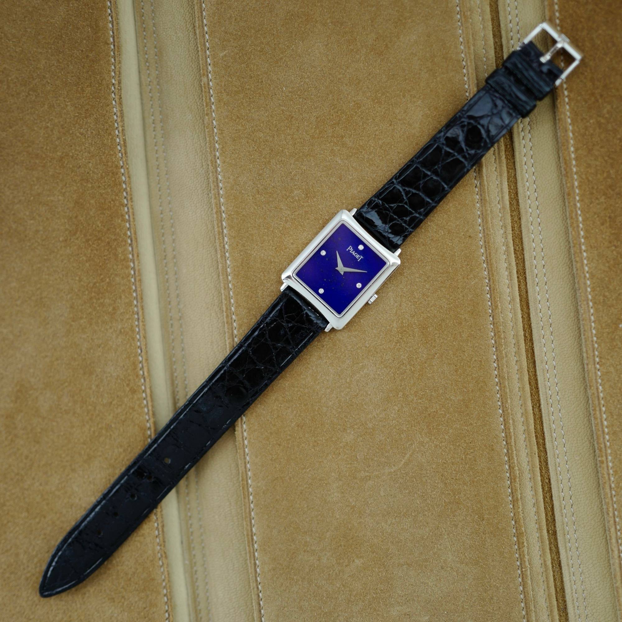 Piaget - Piaget White Gold Watch Ref. 9254 with Lapis Lazuli Dial - The Keystone Watches