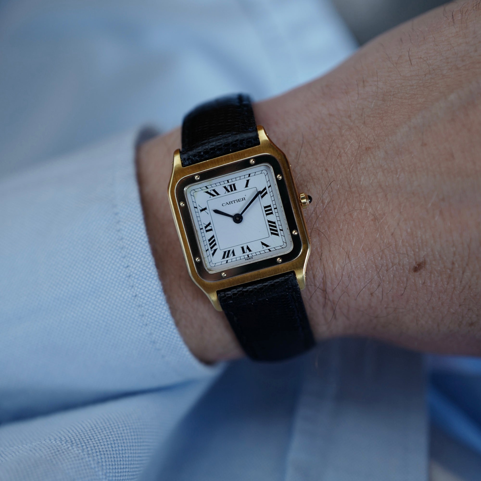 Cartier Yellow Gold Santos Dumont Ref. 96061