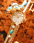 Patek Philippe Yellow Gold Diamond & Turquoise Cover Watch Ref. 3006 with Archives