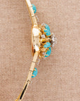 Patek Philippe Yellow Gold Diamond & Turquoise Cover Watch Ref. 3006 with Archives