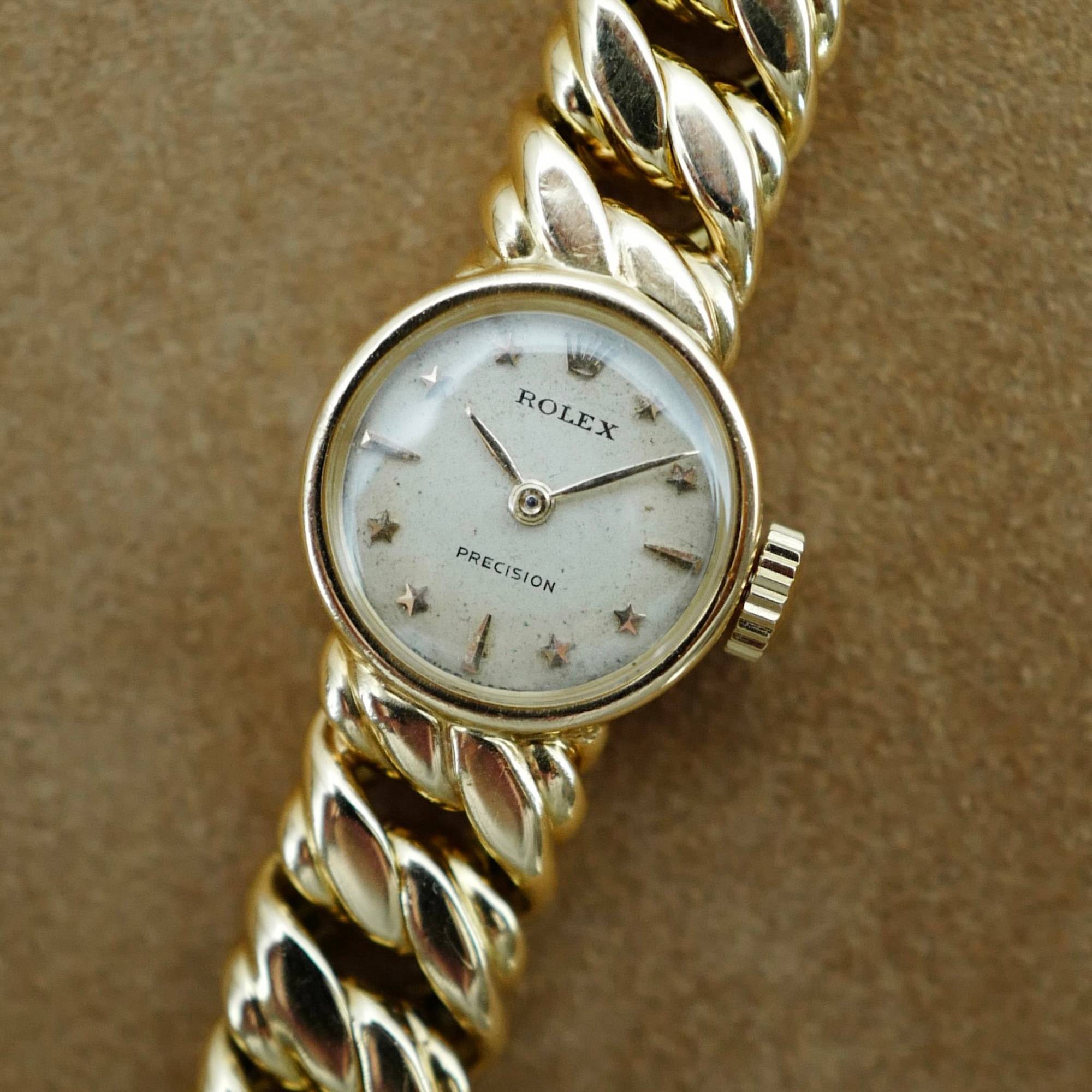 Rolex - Rolex Yellow Gold Precision Star Dial Watch - The Keystone Watches