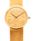 Corum - Corum Yellow Gold Coin Watch with Original Roland-Gilbert Gaschen Bracelet - The Keystone Watches