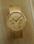 Corum - Corum Yellow Gold Coin Watch with Original Roland-Gilbert Gaschen Bracelet - The Keystone Watches