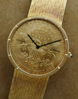Corum - Corum Yellow Gold Coin Watch with Original Roland-Gilbert Gaschen Bracelet - The Keystone Watches