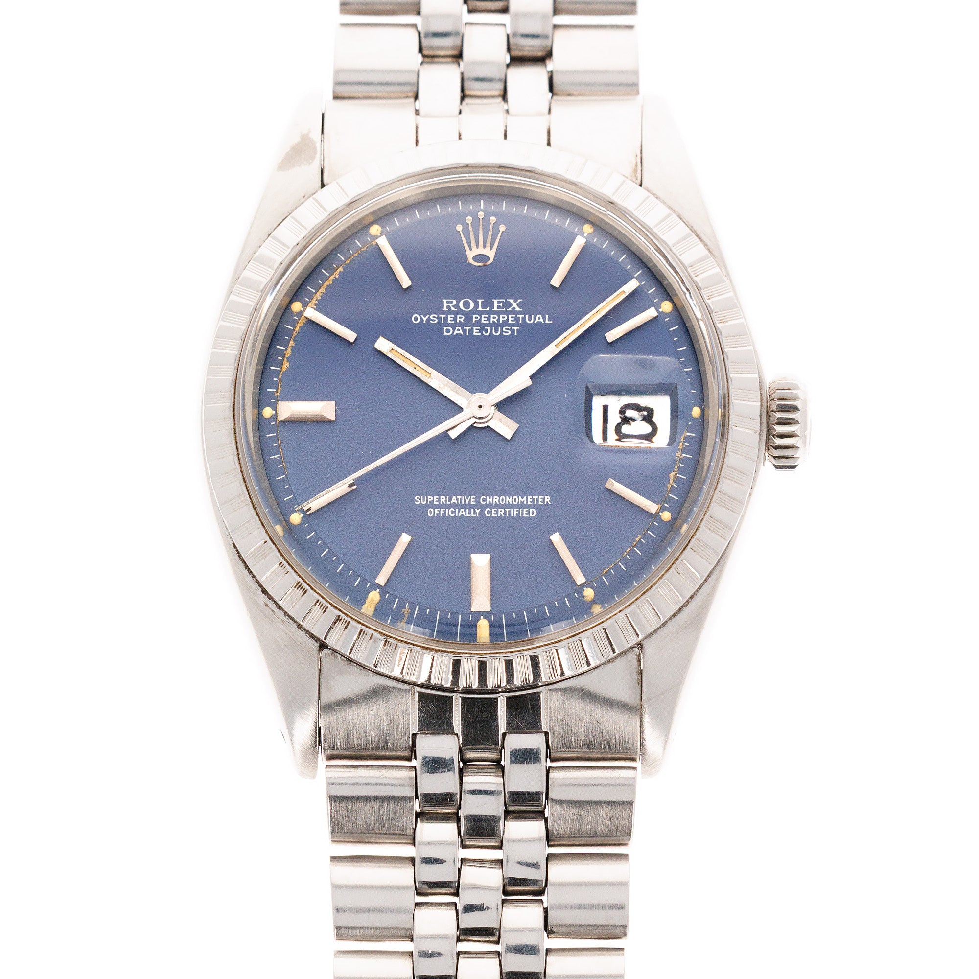 Rolex - Rolex Steel Datejust Ref. 1603 with Blue Dial - The Keystone Watches
