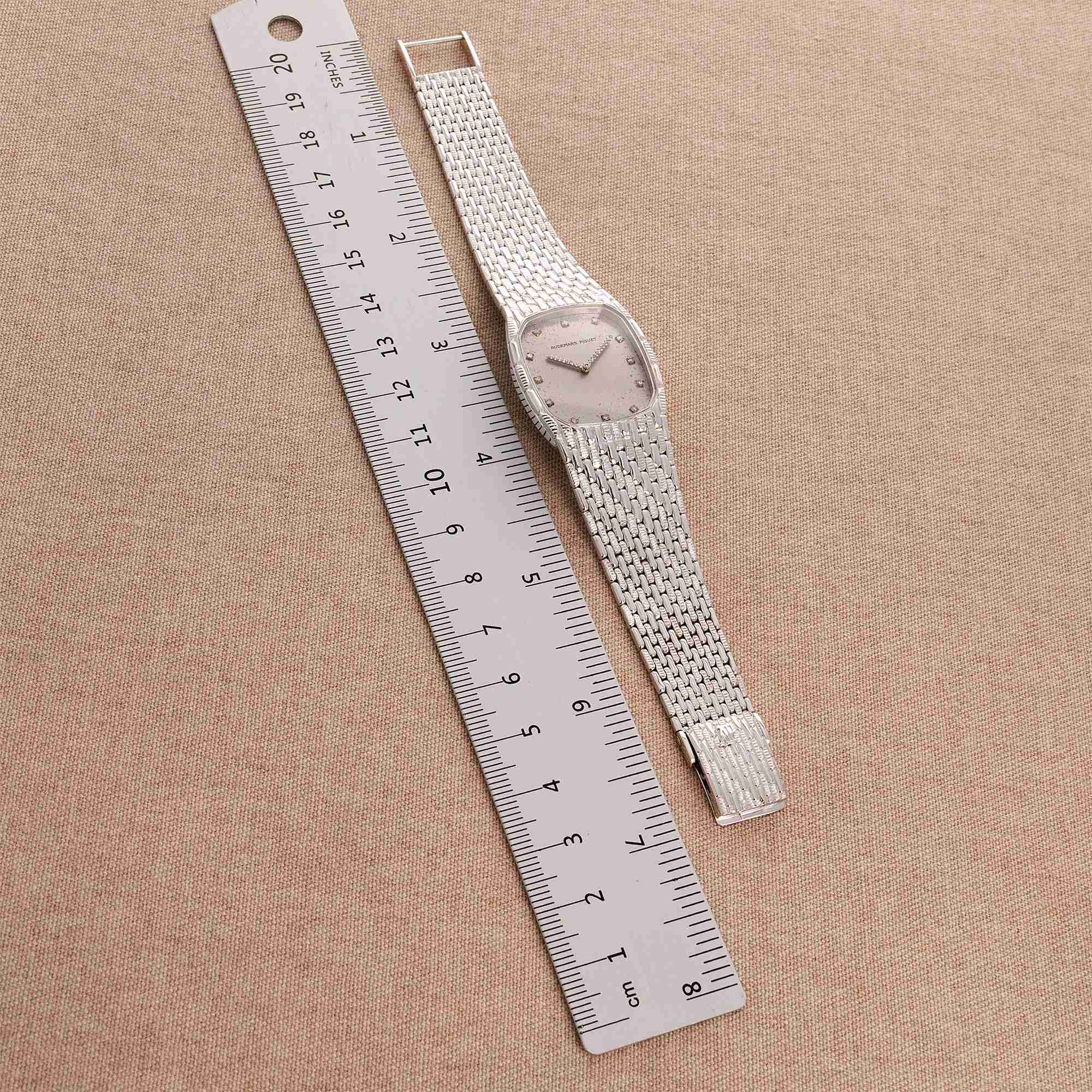 Audemars Piguet - Audemars Piguet White Gold Vintage Watch with Original Diamonds - The Keystone Watches
