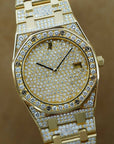 Audemars Piguet - Audemars Piguet Yellow Gold Royal Oak Watch Ref. 56343 with Pave Diamond Dials - The Keystone Watches