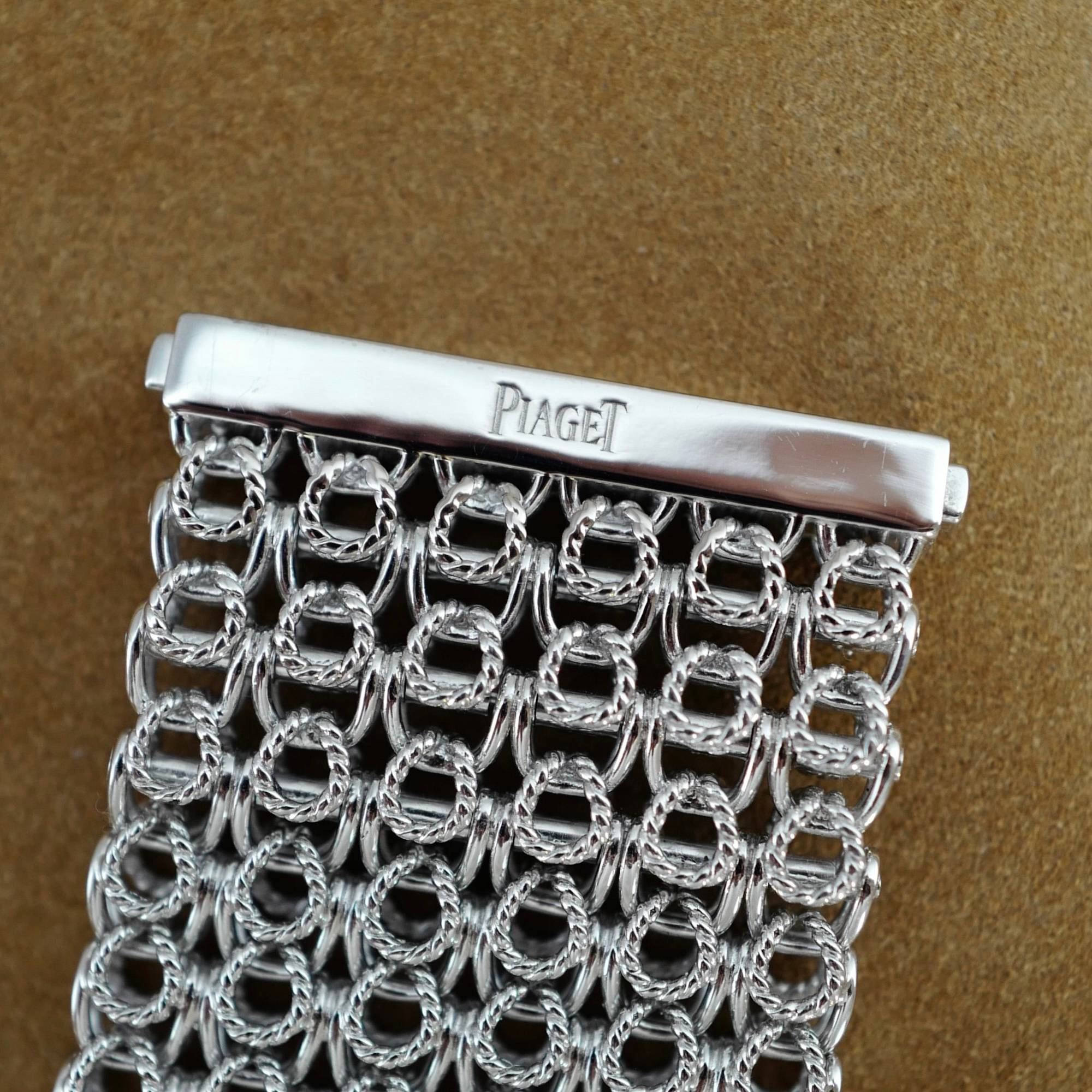 Piaget White Gold Limelight Wide Bracelet Watch Ref. G0A38216