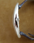 Cartier White Gold Baignoire Allongee with Diamond and Sapphire Pave Dial Ref. 2514