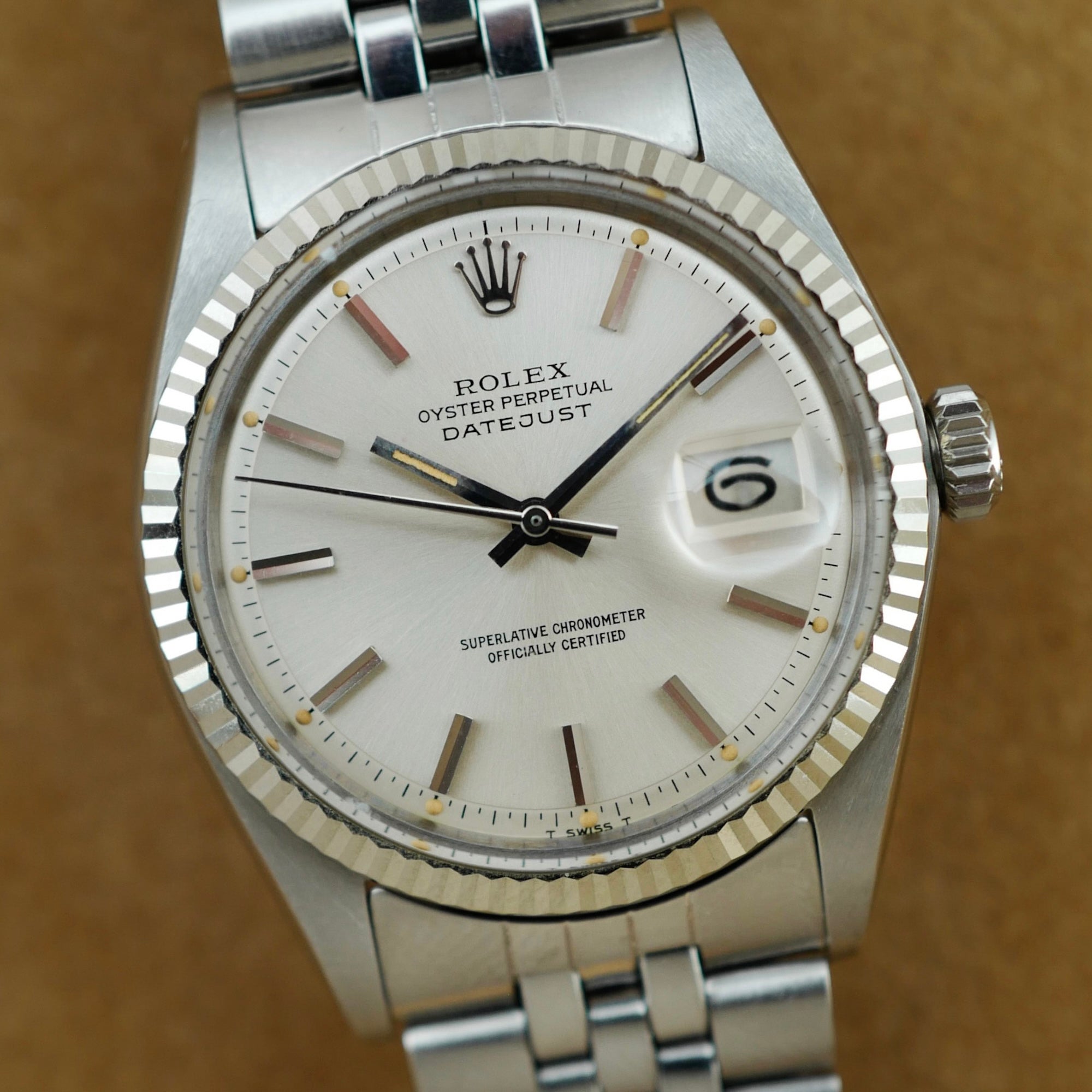 Rolex Steel Datejust Ref. 1601 in NOS with Punched Paper (New Arrival)