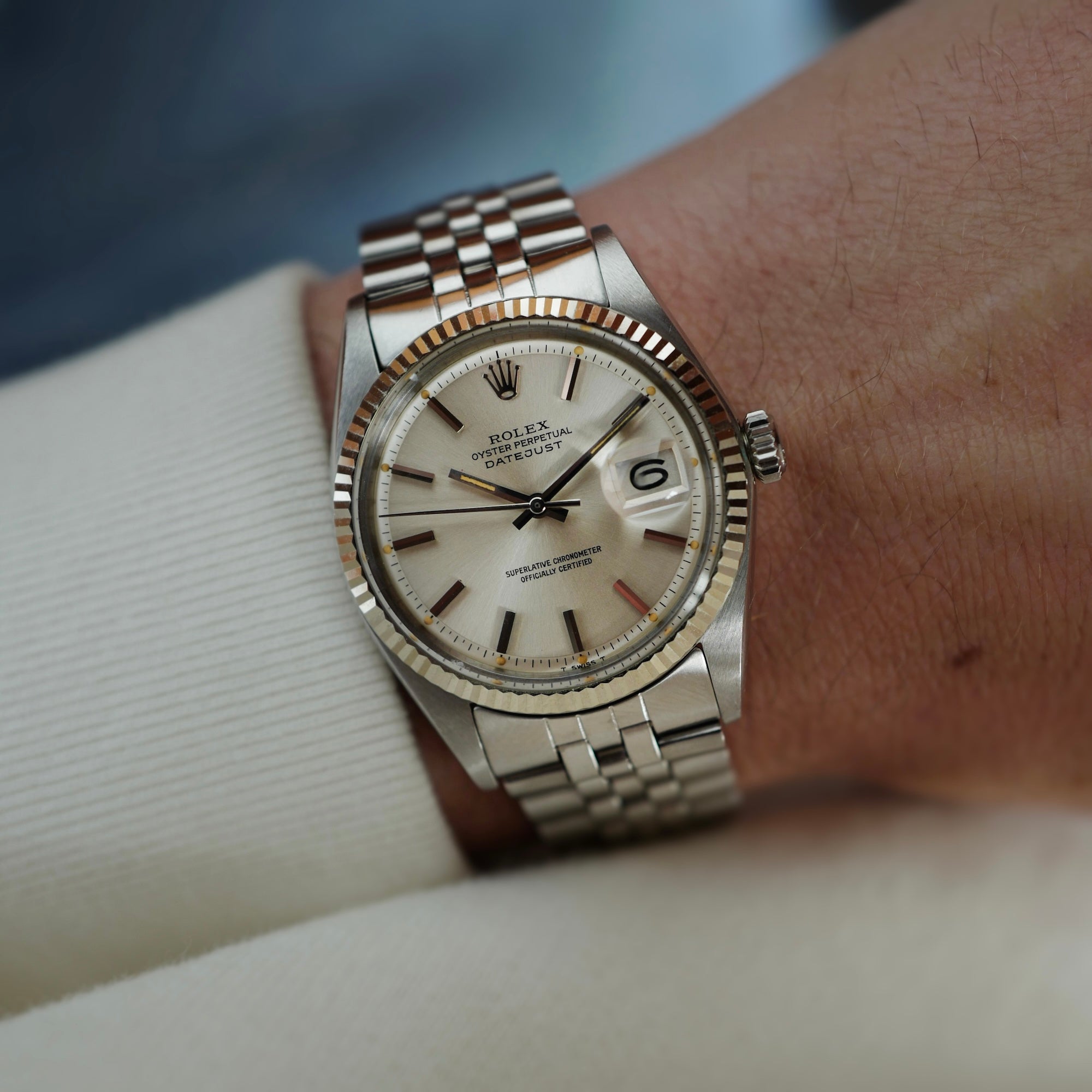 Rolex Steel Datejust Ref. 1601 in NOS with Punched Paper (New Arrival)