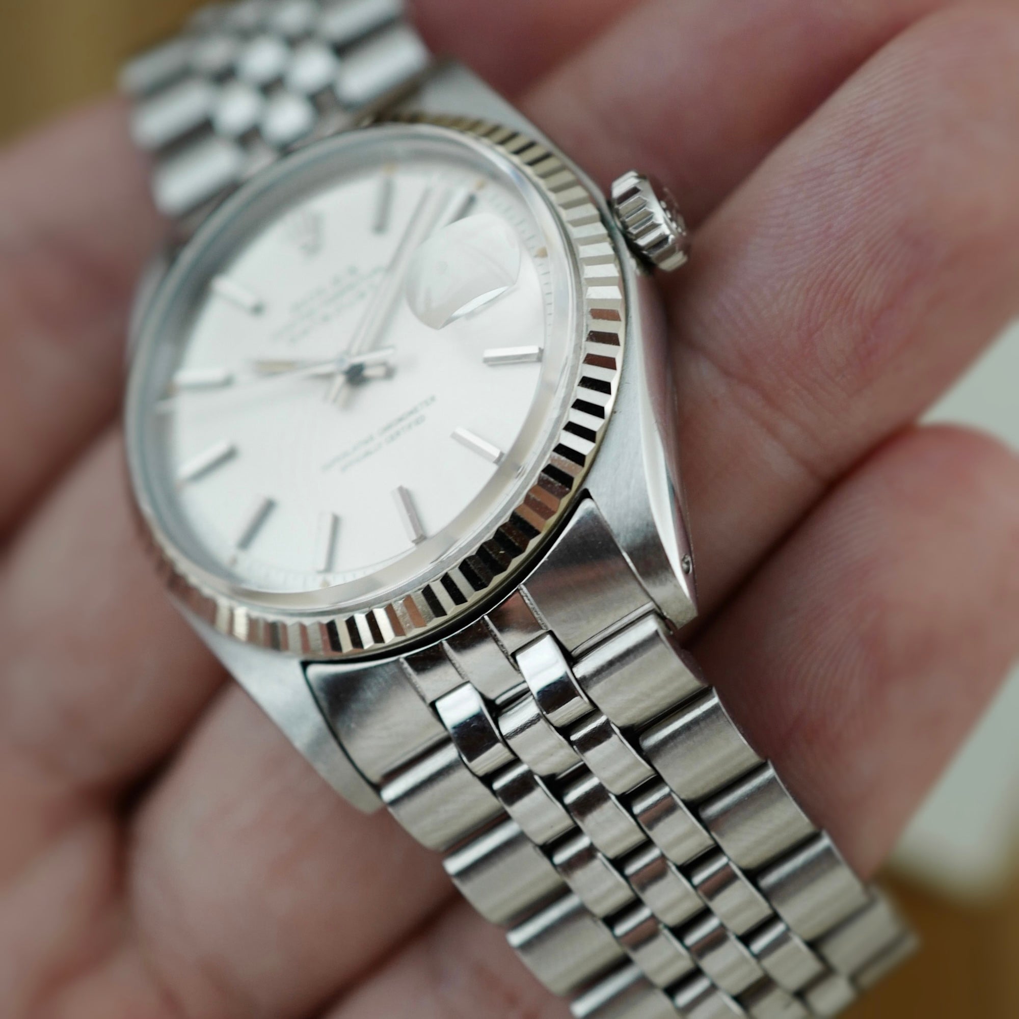 Rolex Steel Datejust Ref. 1601 in NOS with Punched Paper (New Arrival)