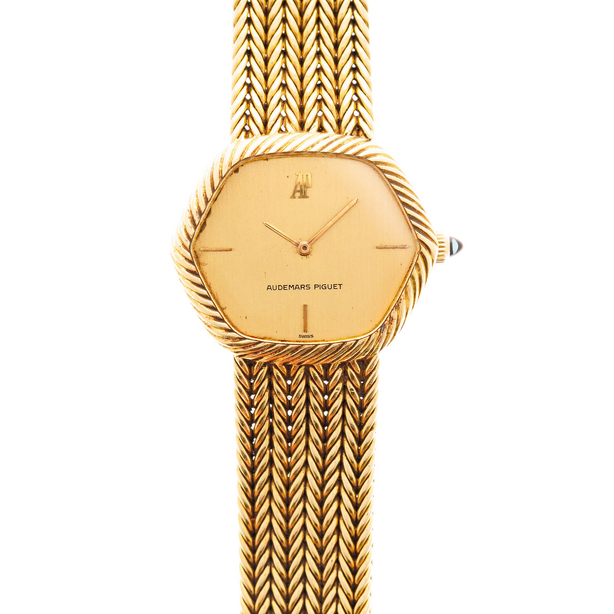 Audemars Piguet - Audemars Piguet Yellow Gold Hexagonal Watch - The Keystone Watches