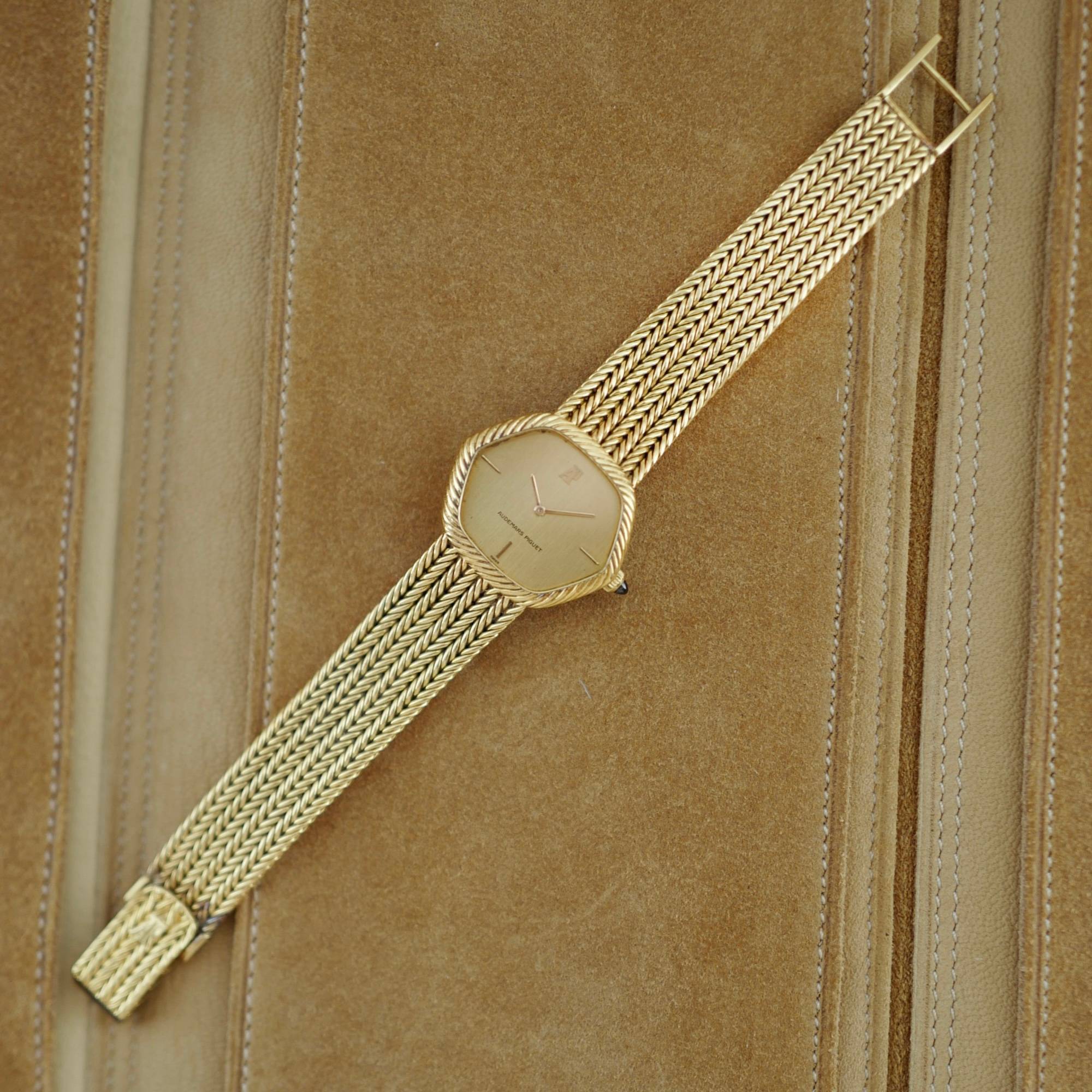 Audemars Piguet - Audemars Piguet Yellow Gold Hexagonal Watch - The Keystone Watches