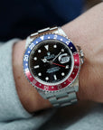 Rolex - Rolex Steel Pepsi GMT-Master II Ref. 16710 with Box and Papers - The Keystone Watches