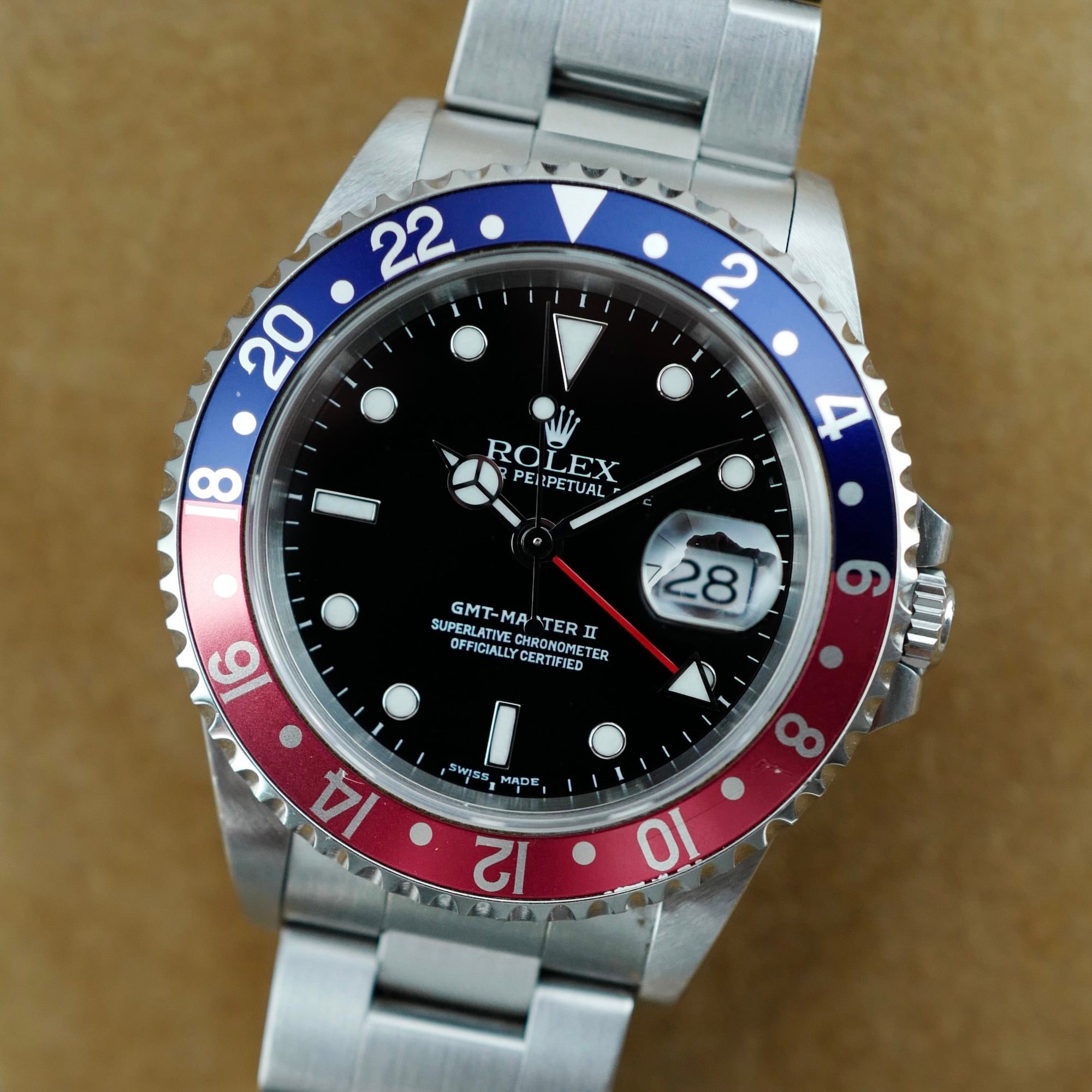 Rolex - Rolex Steel Pepsi GMT-Master II Ref. 16710 with Box and Papers - The Keystone Watches