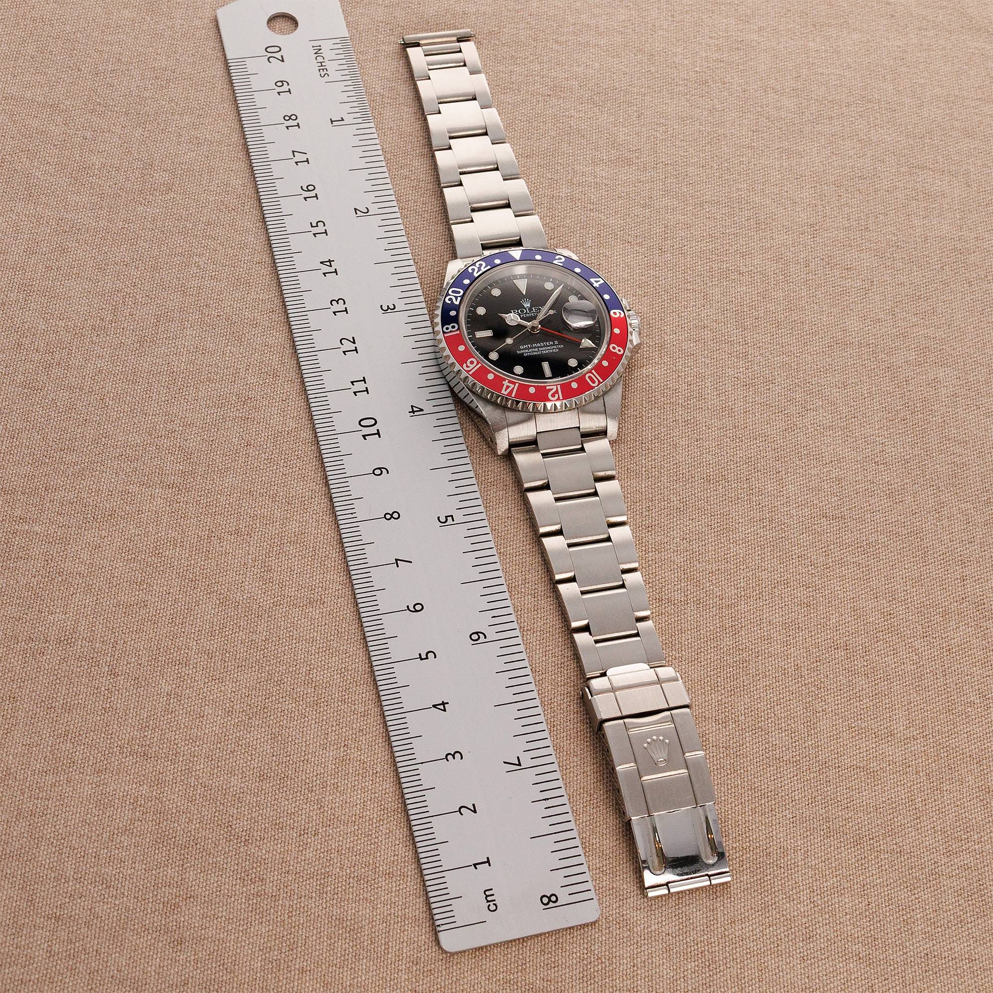 Rolex - Rolex Steel Pepsi GMT-Master II Ref. 16710 with Box and Papers - The Keystone Watches