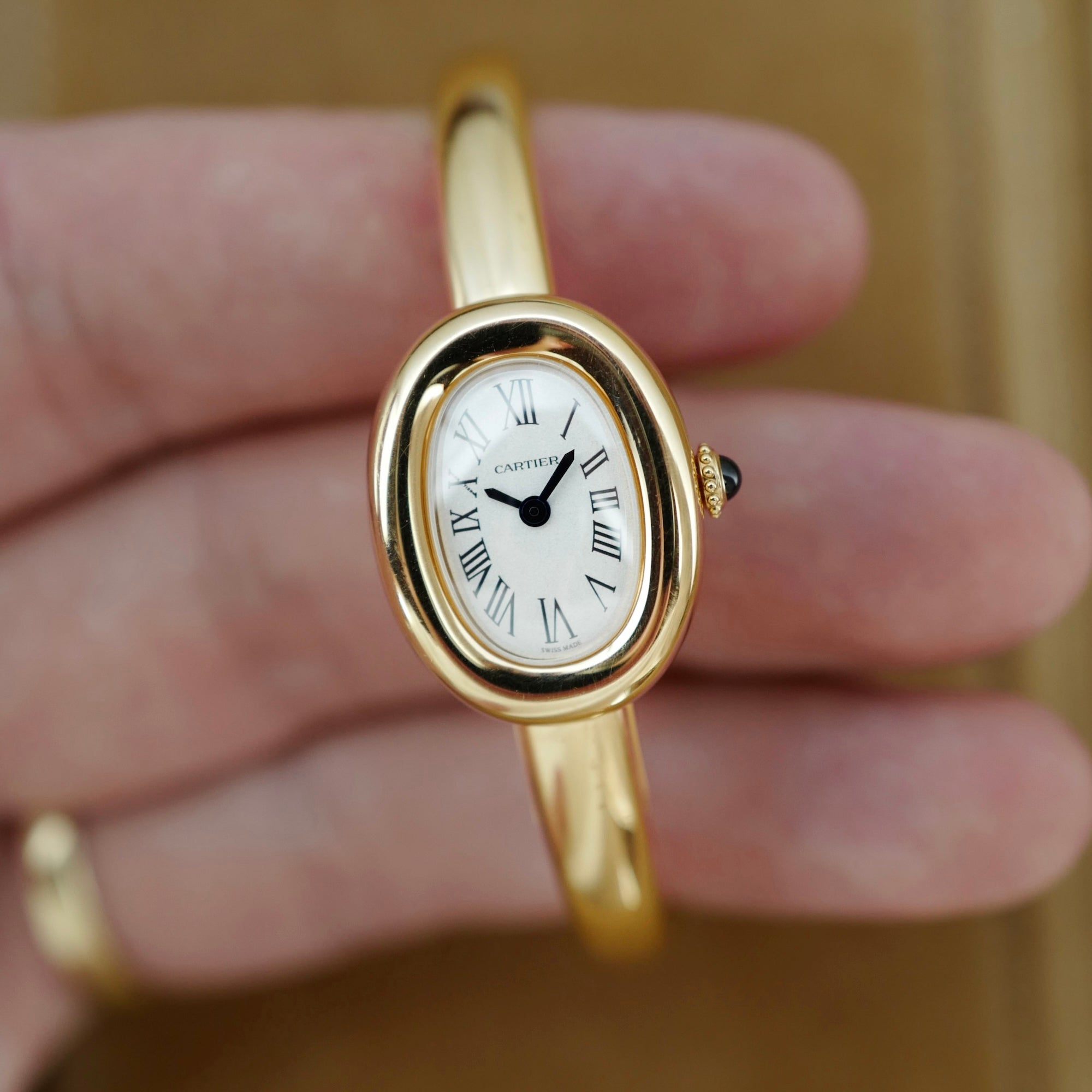 Cartier Yellow Gold Baignoire Bangle Watch Ref. WGBA0021