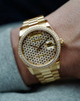 Rolex - Rolex Yellow Gold Day-Date Rare Diamond & Sapphire Dial Watch Ref. 118348 (New Arrival) - The Keystone Watches