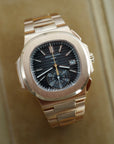 Patek Philippe Rose Gold Nautilus Chronograph Watch Ref. 5980, Tiffany & Co., 2018