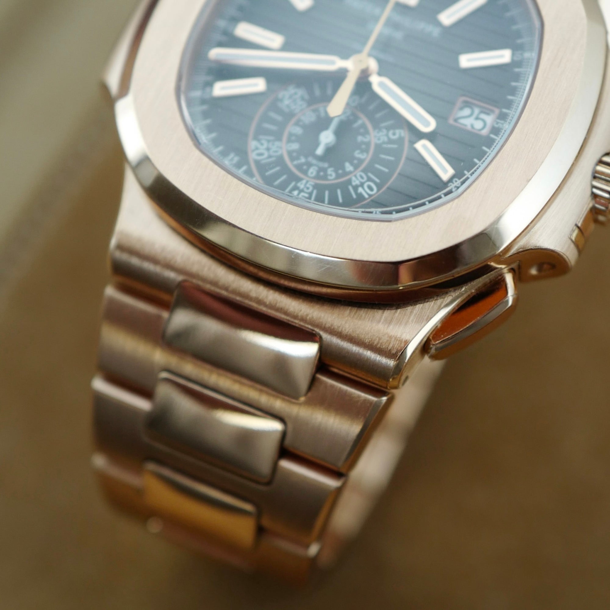 Patek Philippe Rose Gold Nautilus Chronograph Watch Ref. 5980, Tiffany & Co., 2018
