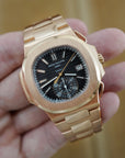 Patek Philippe Rose Gold Nautilus Chronograph Watch Ref. 5980, Tiffany & Co., 2018