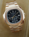 Patek Philippe Rose Gold Nautilus Chronograph Watch Ref. 5980, Tiffany & Co., 2018
