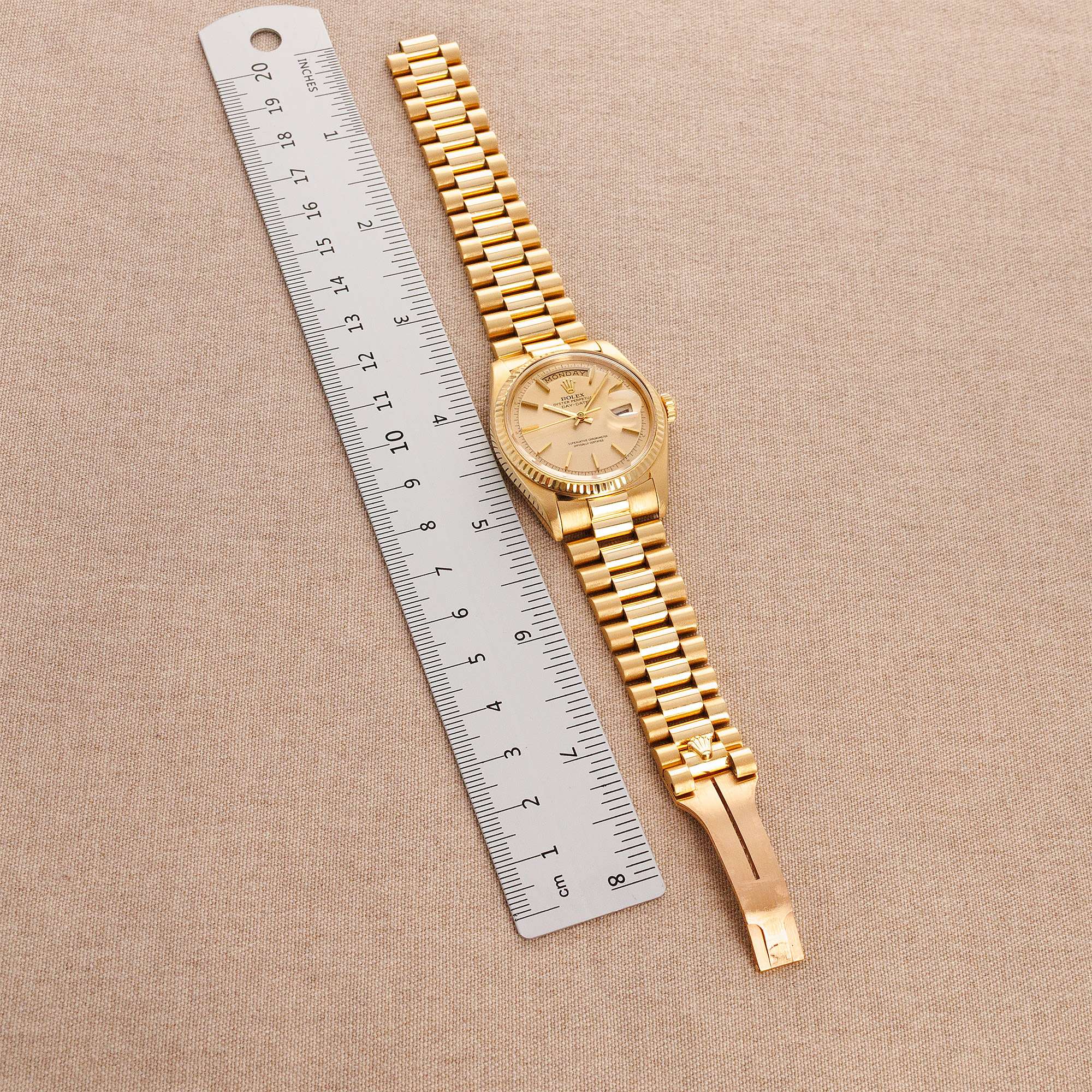 Rolex - Rolex Yellow Gold Day Date Ref. 1803 with Box and Papers - The Keystone Watches