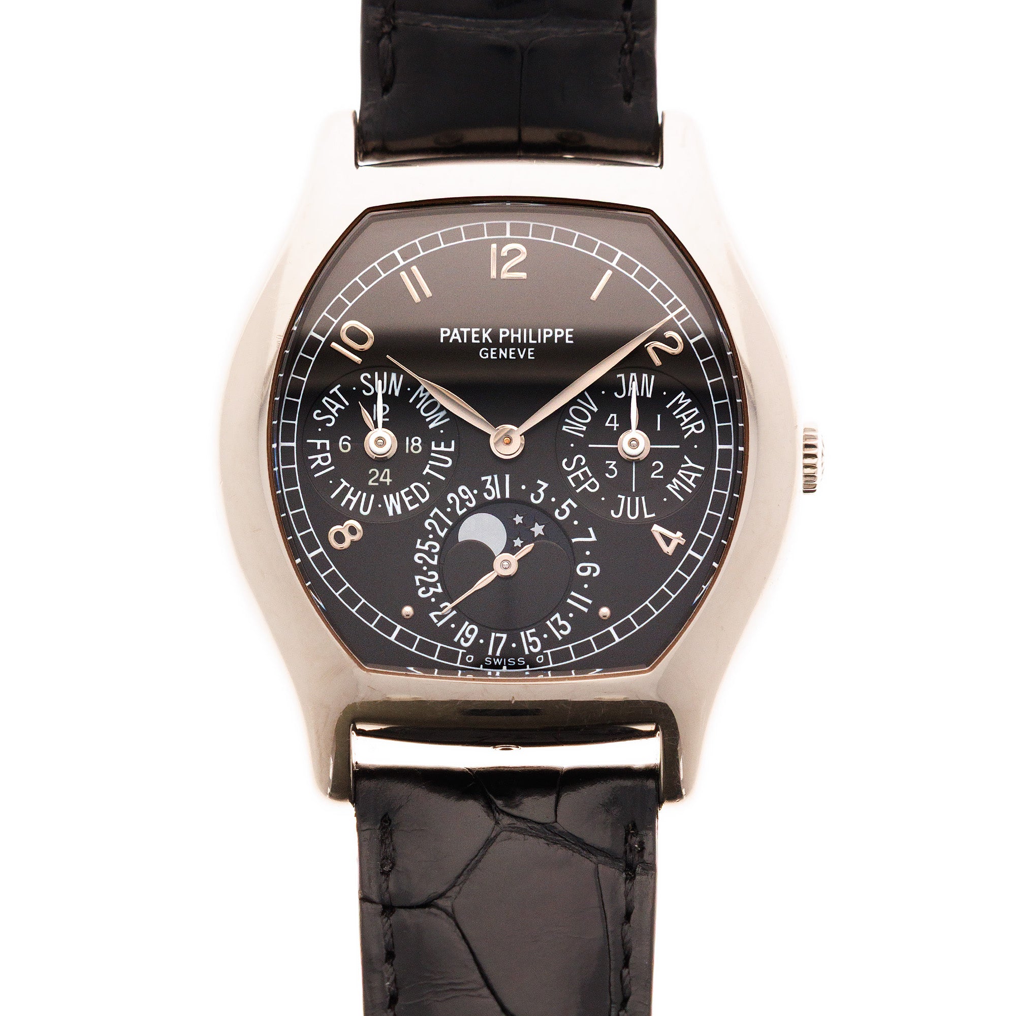 Patek Philippe White Gold Perpetual Calendar Watch Ref. 5040
