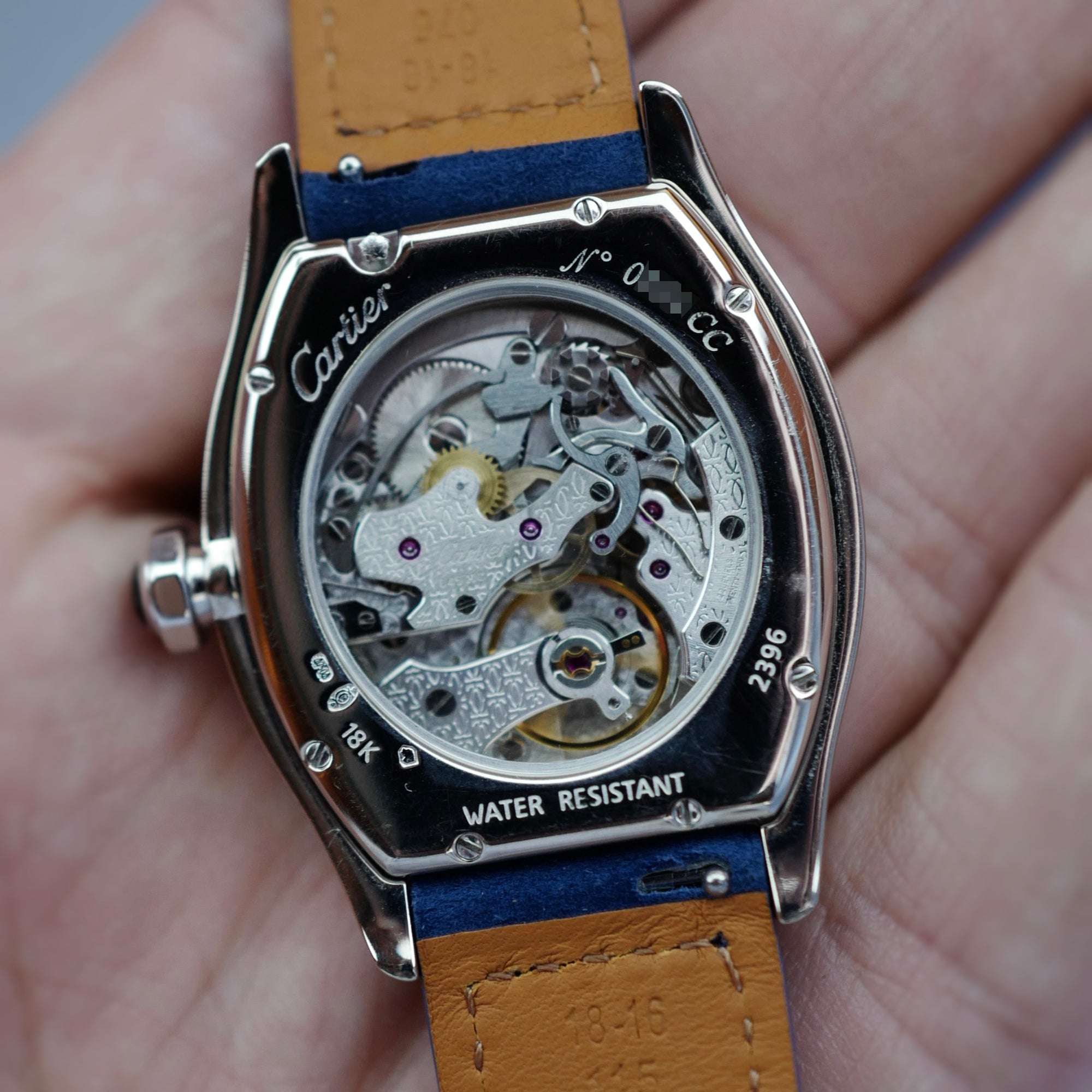 Cartier - Cartier White Gold Monopoussir Chronograph Watch Ref. 2396 (New Arrival) - The Keystone Watches