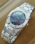 Audemars Piguet Platinum Royal Oak Watch Ref. 56175 with Mother of Pearl Dial (New Arrival)