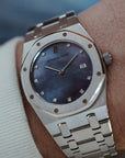 Audemars Piguet Platinum Royal Oak Watch Ref. 56175 with Mother of Pearl Dial (New Arrival)