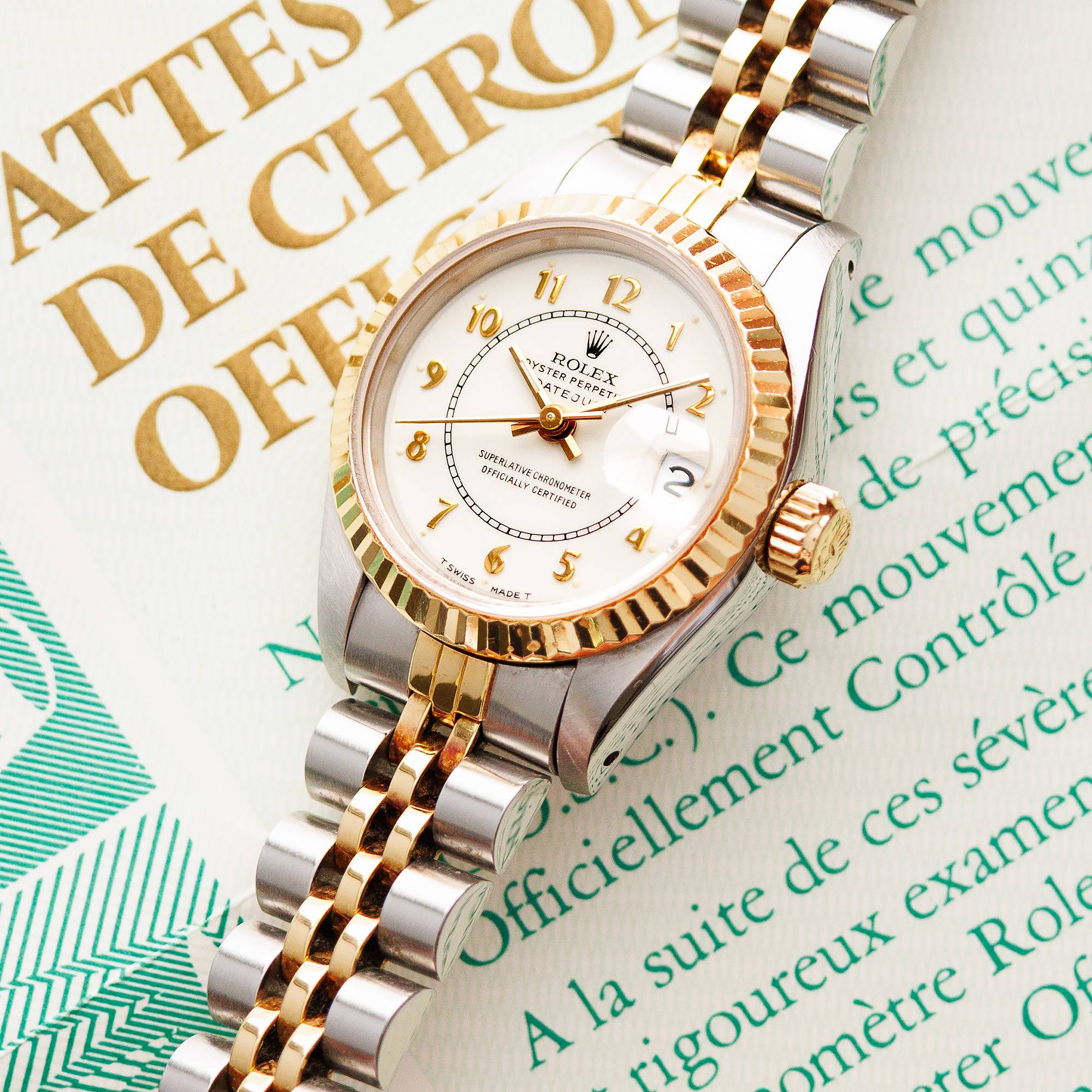 Rolex - Rolex Two-Tone Datejust Ref. 69173 with Boiler Gauge Dial and Original Warranty - The Keystone Watches