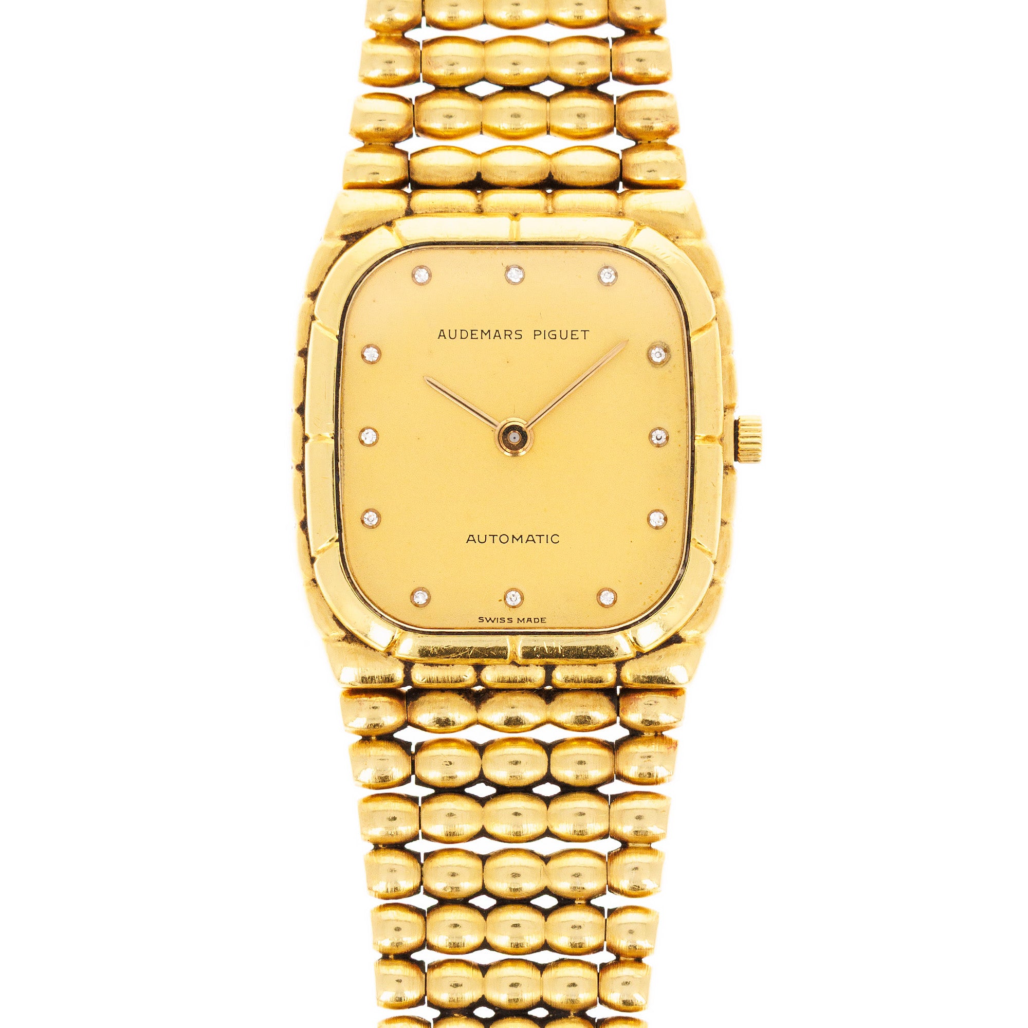 Audemars Piguet - Audemars Piguet Yellow Gold Automatic Bamboo Bullet Bracelet Watch - The Keystone Watches