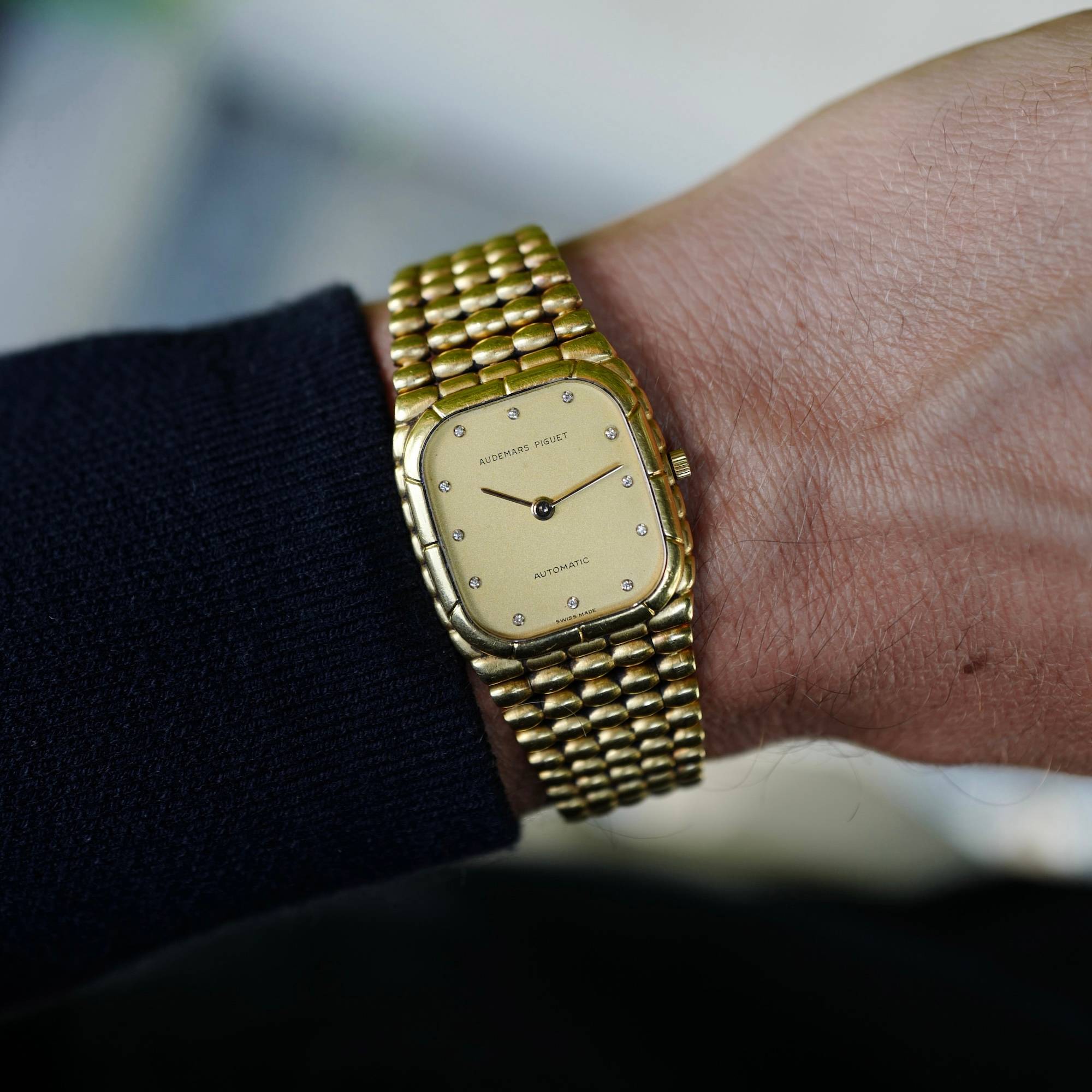 Audemars Piguet - Audemars Piguet Yellow Gold Automatic Bamboo Bullet Bracelet Watch - The Keystone Watches