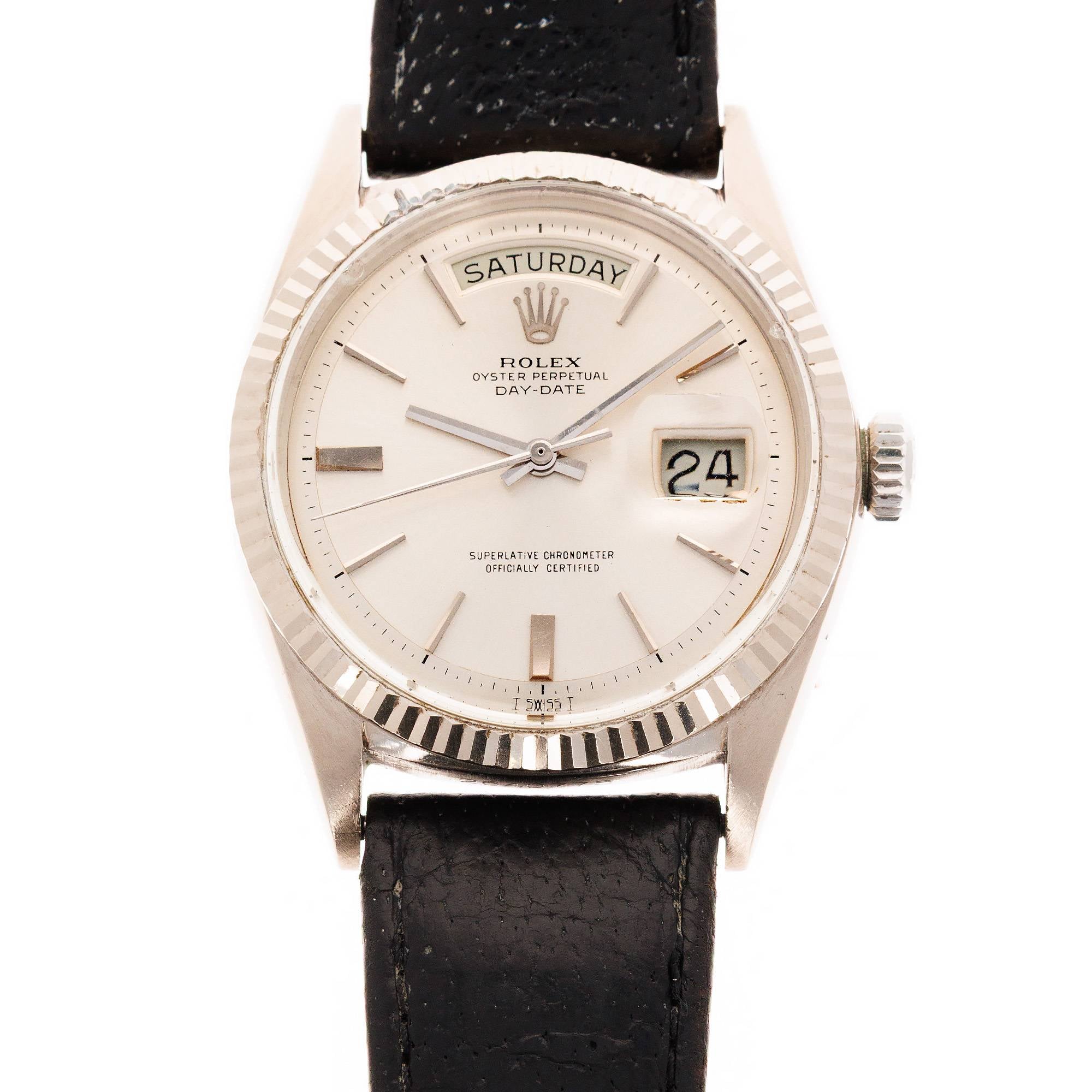 Rolex - Rolex White Gold Day-Date Ref. 1803 with Doorstop Dial - The Keystone Watches
