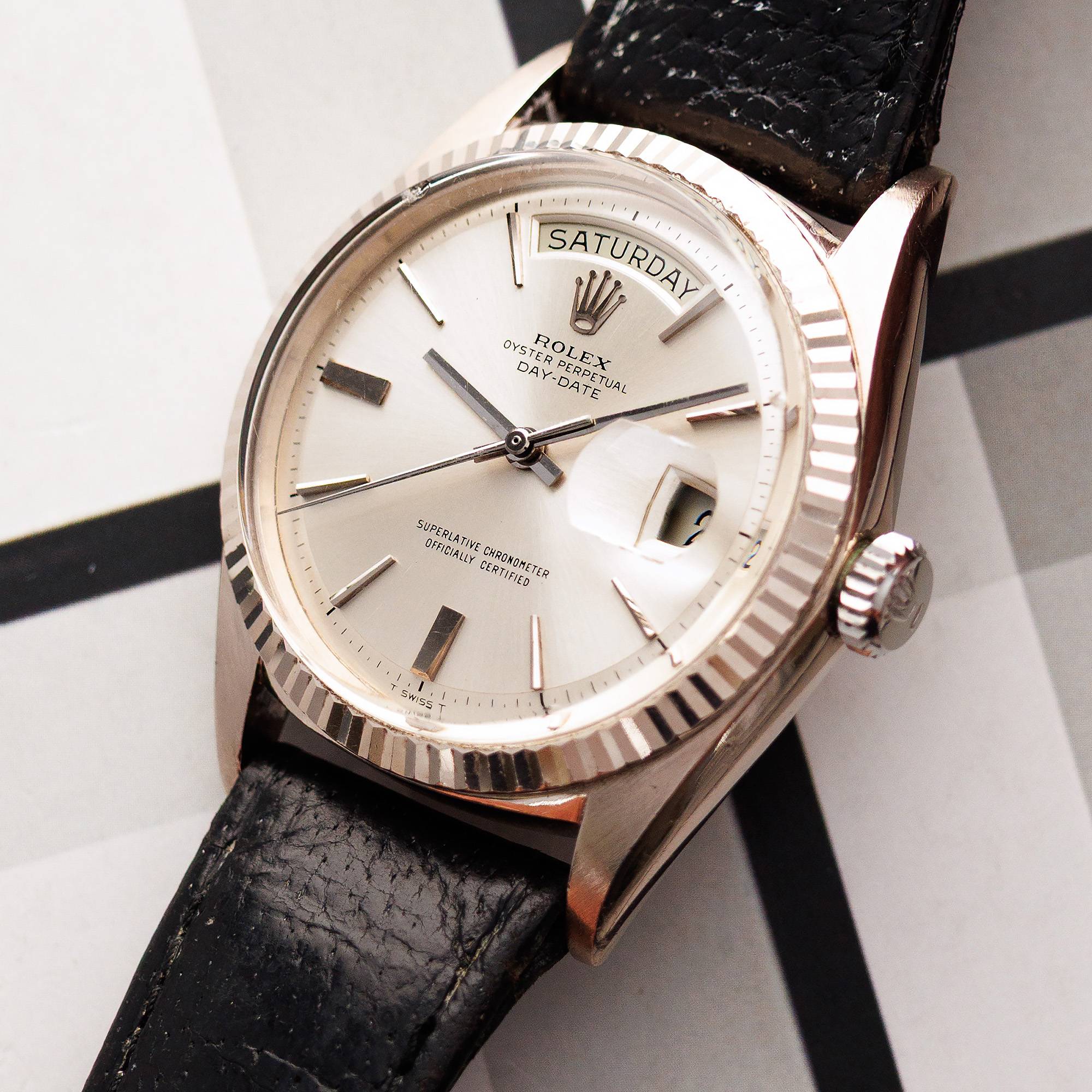 Rolex - Rolex White Gold Day-Date Ref. 1803 with Doorstop Dial - The Keystone Watches
