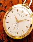 Patek Philippe Yellow Gold Pocket Watch Ref 770 Retailed by Gubelin