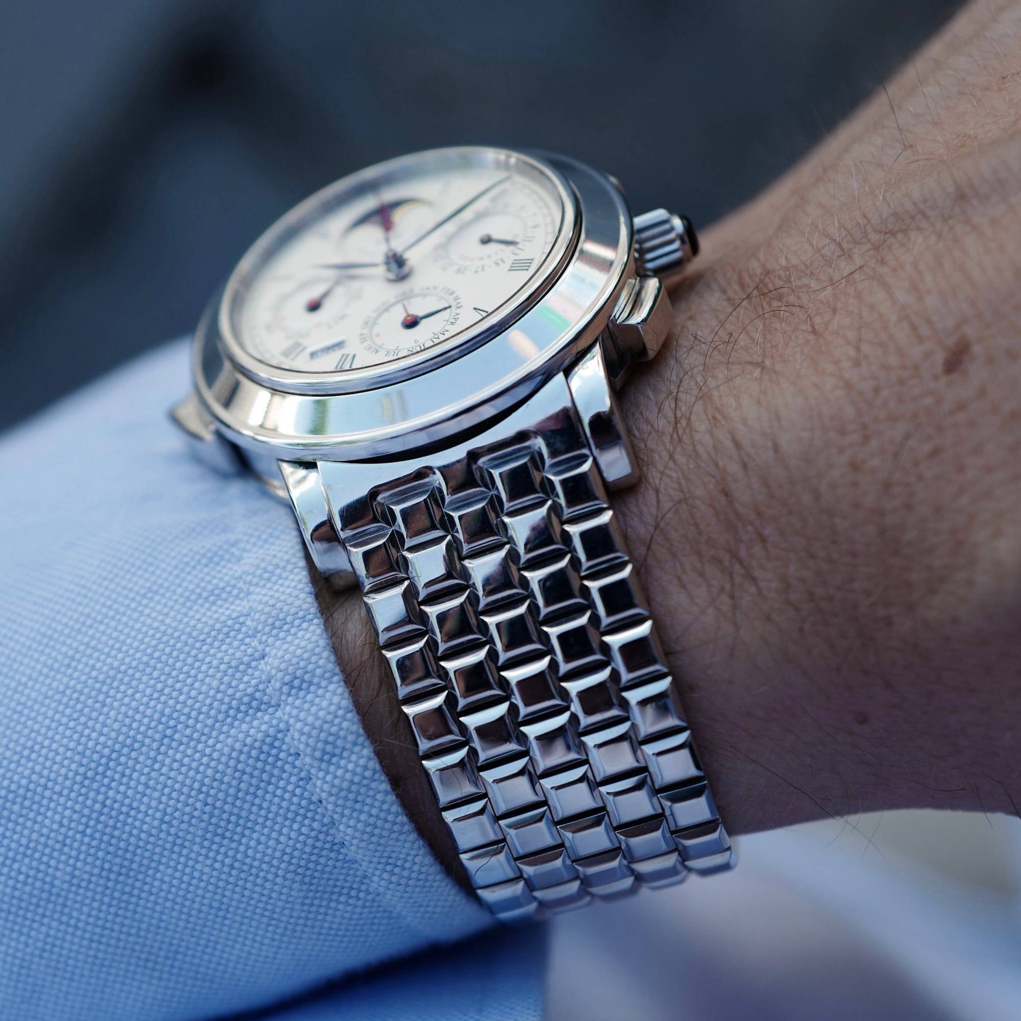 IWC Platinum Il Destriero Scafusia Grand Complication Bracelet Watch