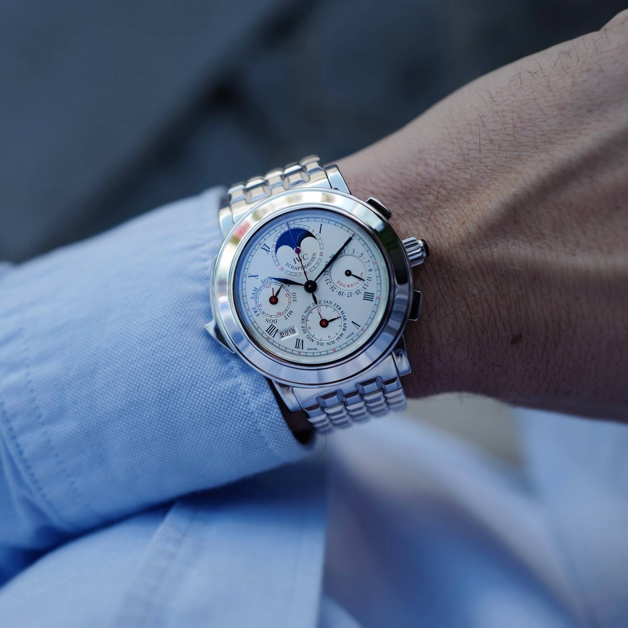 IWC Platinum Il Destriero Scafusia Grand Complication Bracelet Watch