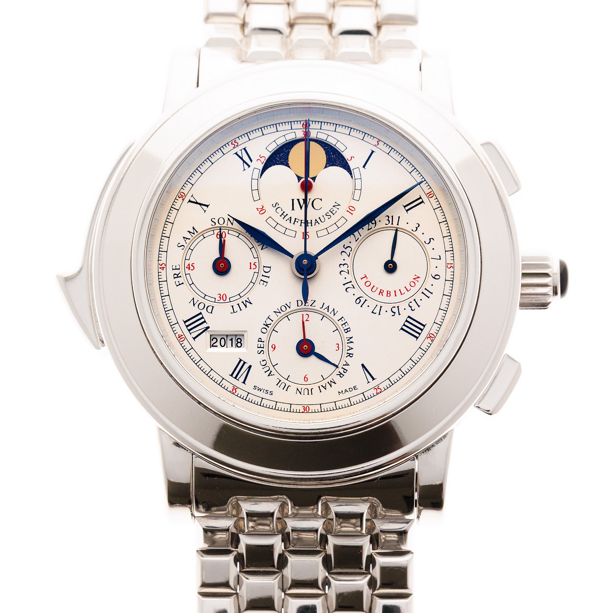 IWC Platinum Il Destriero Scafusia Grand Complication Bracelet Watch