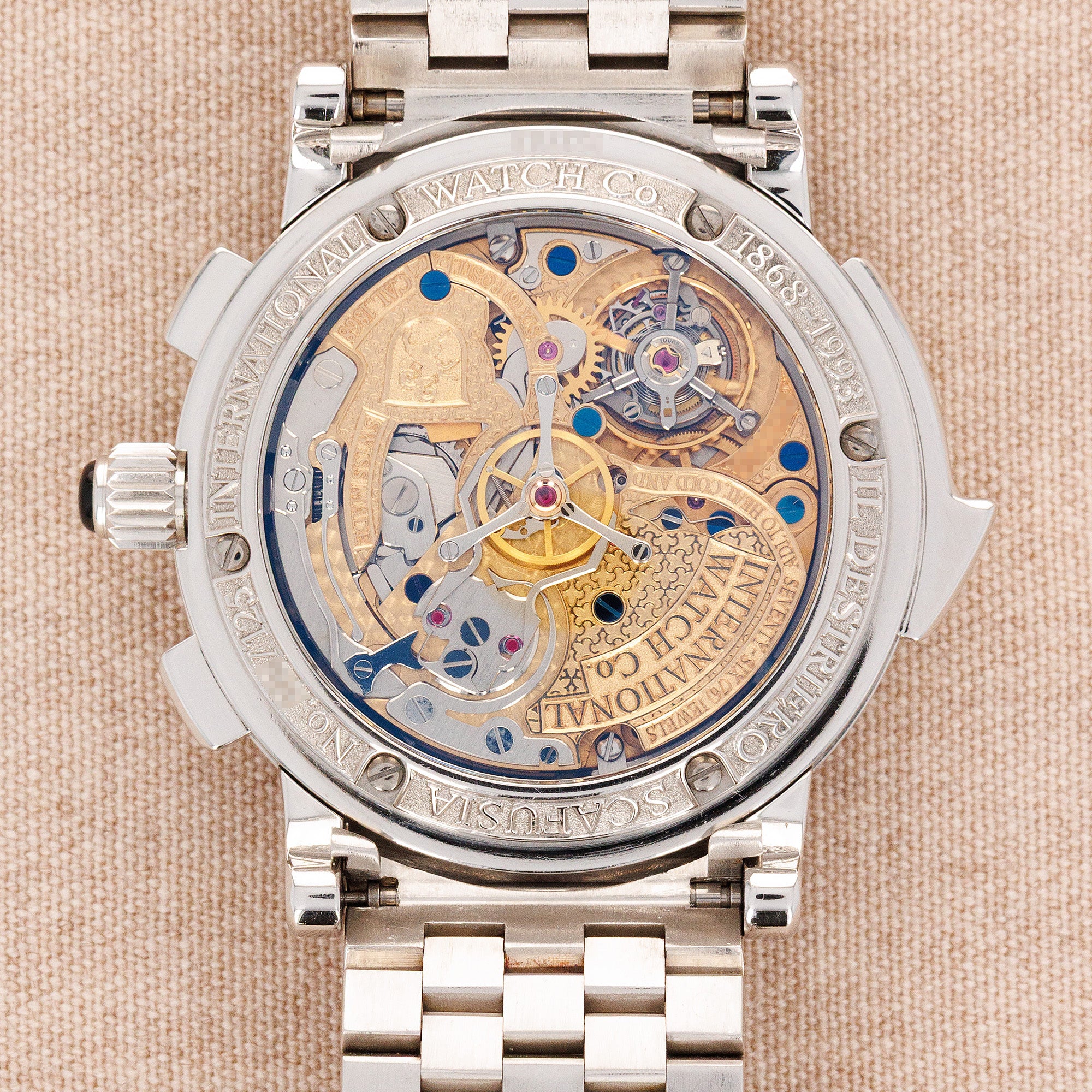 IWC Platinum Il Destriero Scafusia Grand Complication Bracelet Watch