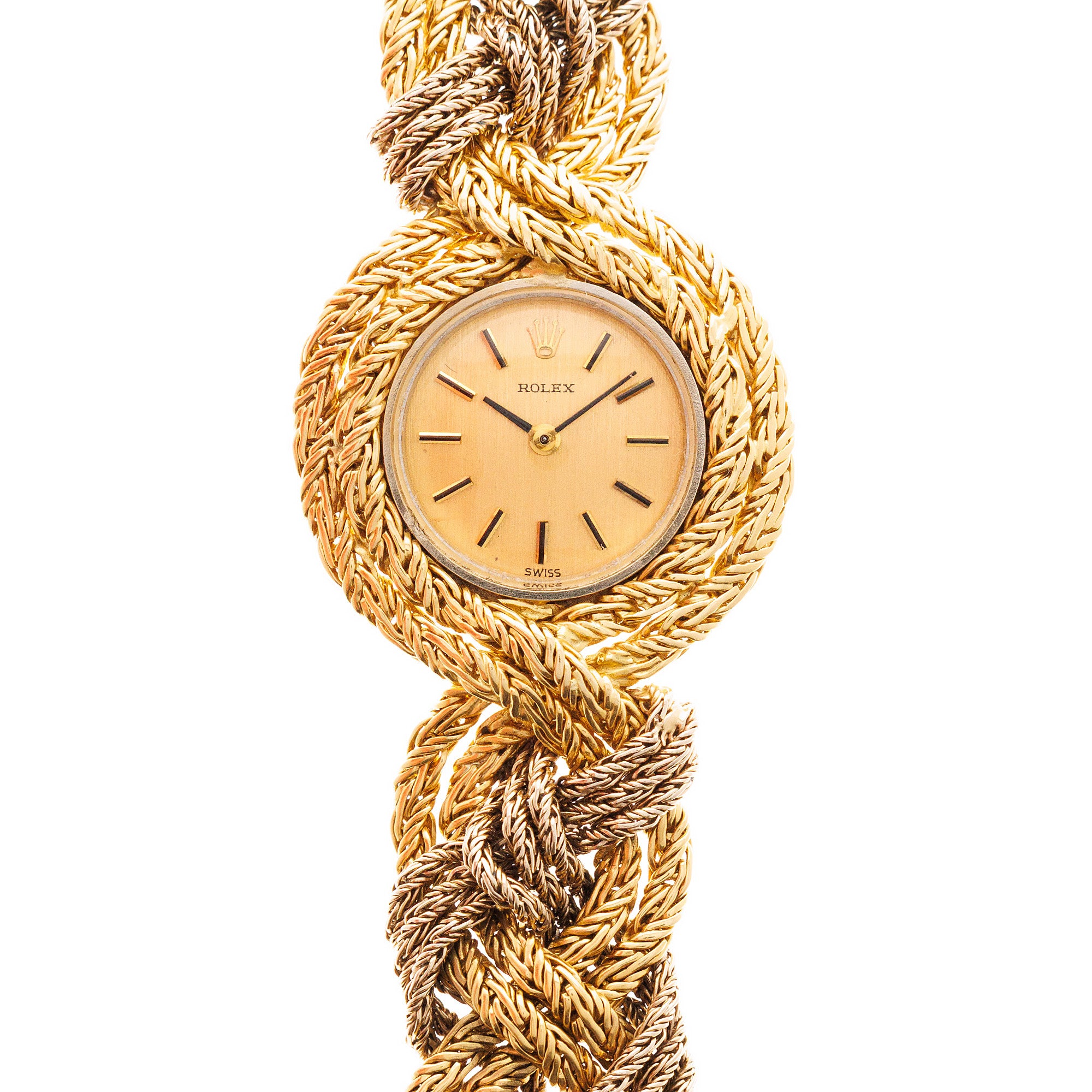 Rolex - Rolex Yellow & White Gold Braided Bracelet Watch - The Keystone Watches