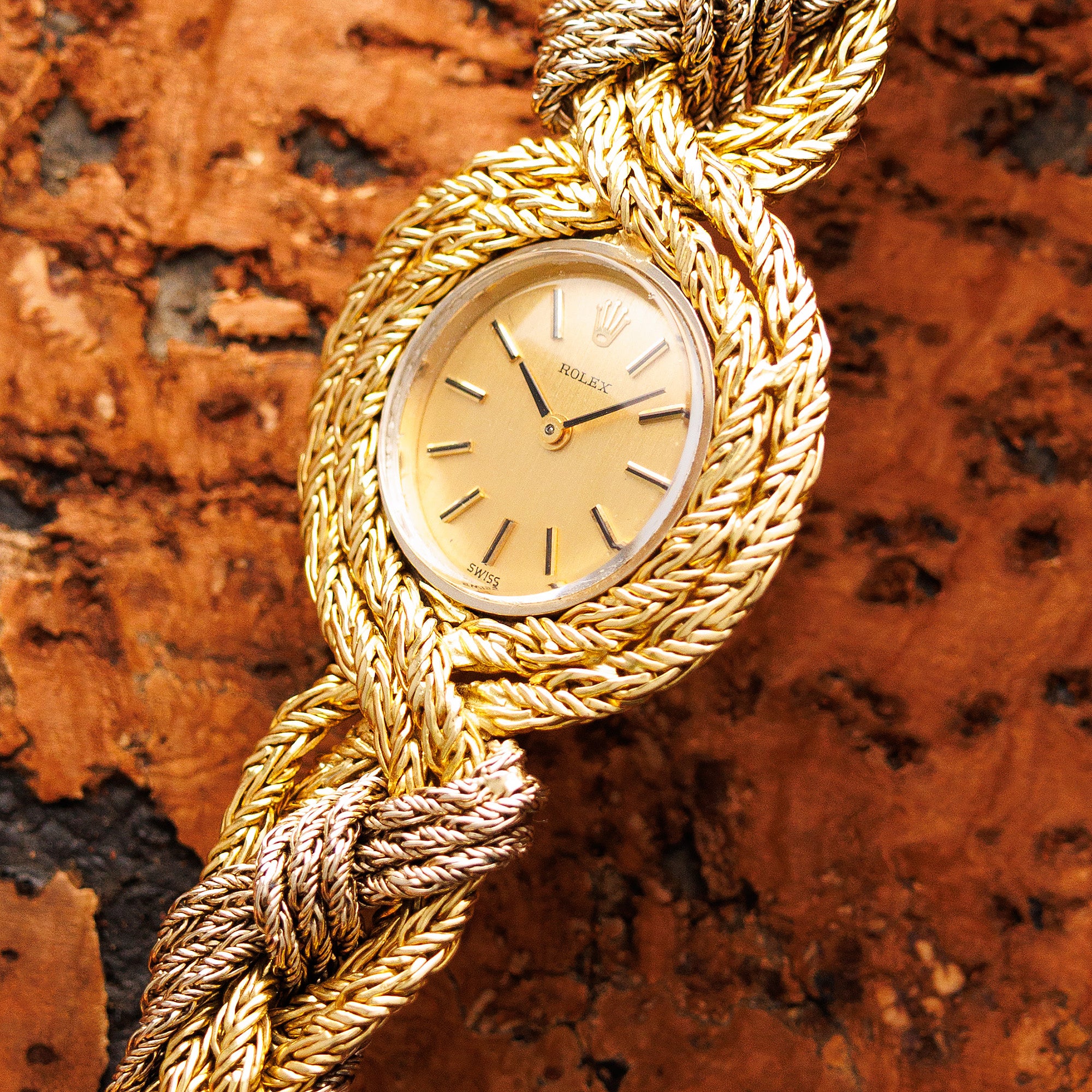 Rolex - Rolex Yellow & White Gold Braided Bracelet Watch - The Keystone Watches