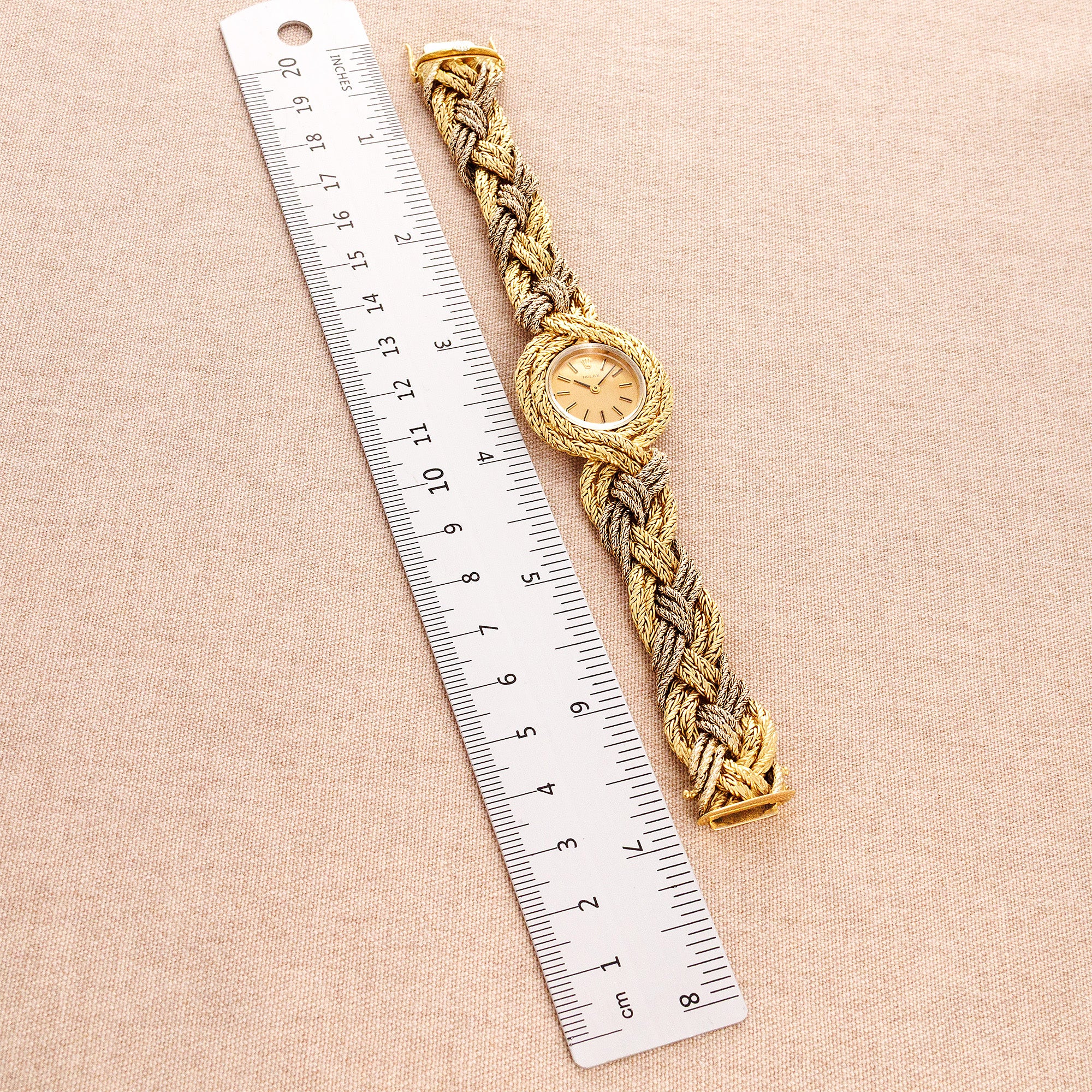 Rolex - Rolex Yellow & White Gold Braided Bracelet Watch - The Keystone Watches