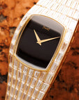 Piaget Yellow Gold Baguette Diamond Onyx Galaxy Watch Ref. 74912